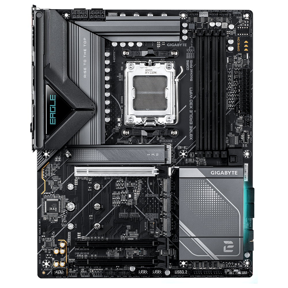 GIGABYTE X870E EAGLE X3D WIFI7 9000MHz OC DDR5 Soket AM5 M.2 HDMI DP ATX Anakart