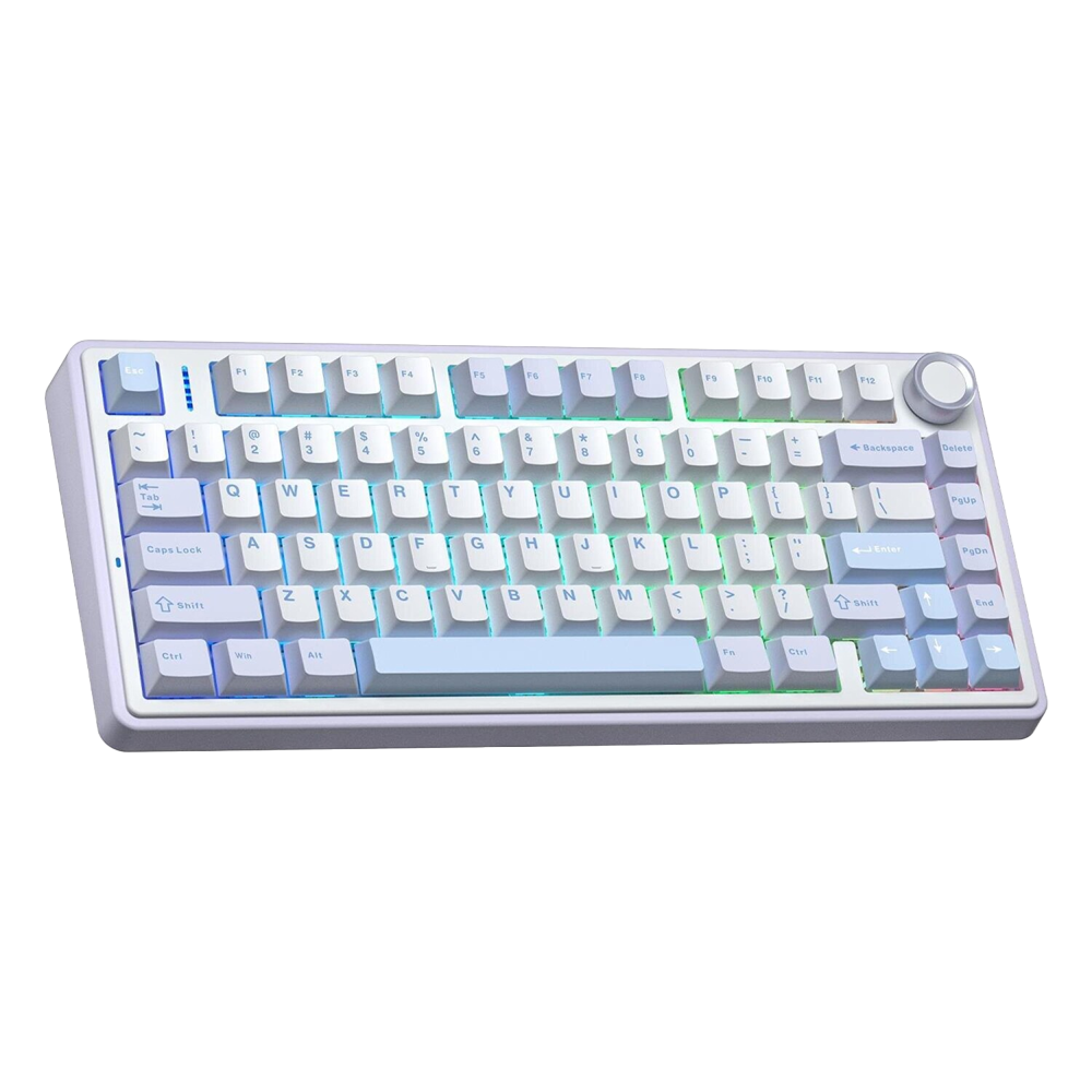 Aula F75 Nimbus V3 Switch Hot Swap Mekanik RGB TKL Buz Mavisi Kablosuz Gaming Klavye