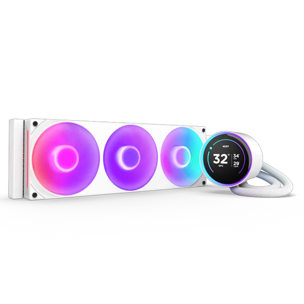 NZXT Kraken Elite 420 RGB 420mm Beyaz İşlemci Sıvı Soğutucu
