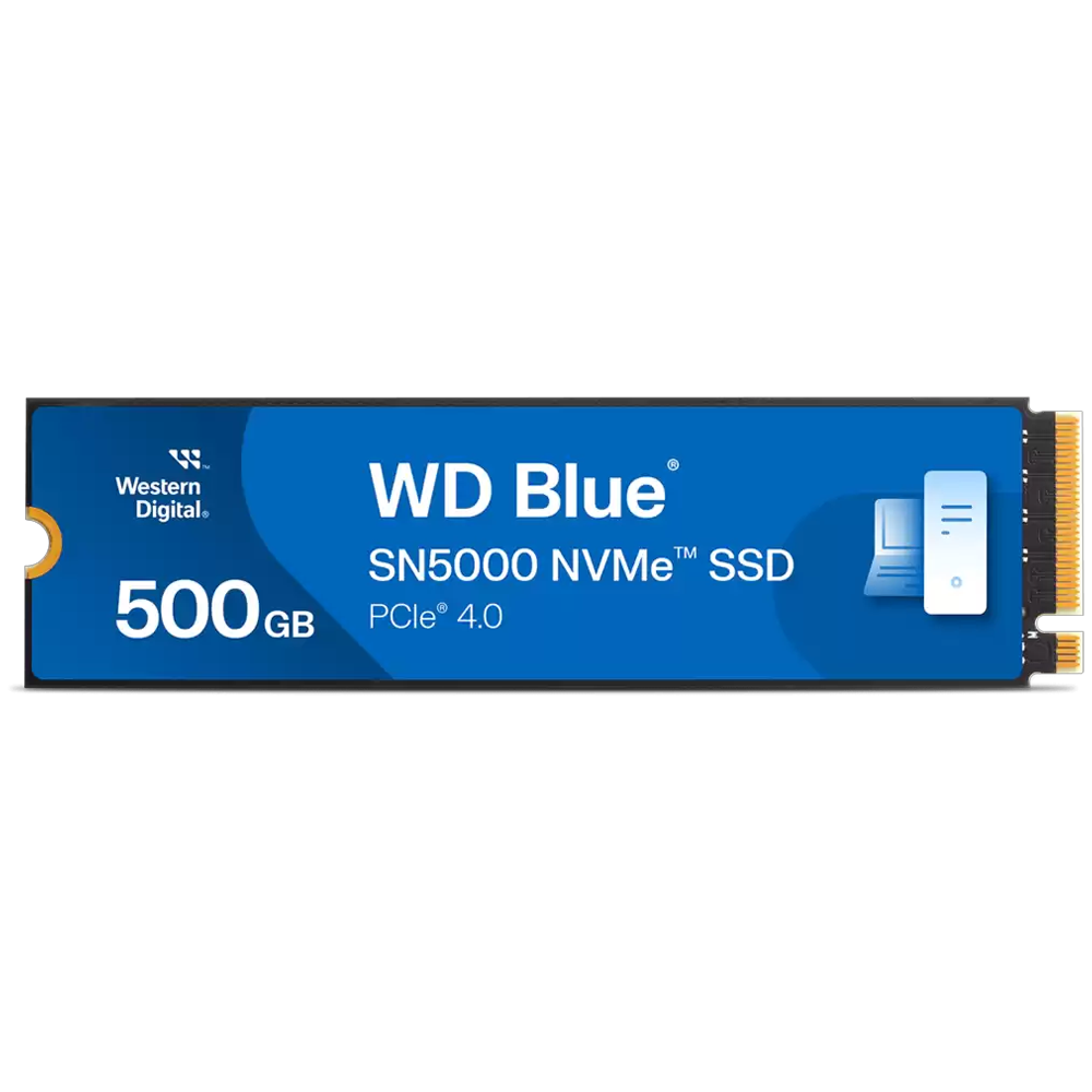 WD 500GB BLUE SN5000 NVMe Gen4 M.2 SSD 5000MB Okuma / 4000MB Yazma görsel 1