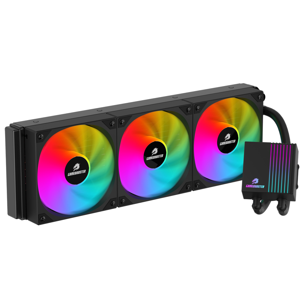 GameBooster PRIME P360B Rainbow 360mm Siyah İşlemci Sıvı Soğutucu görsel 1