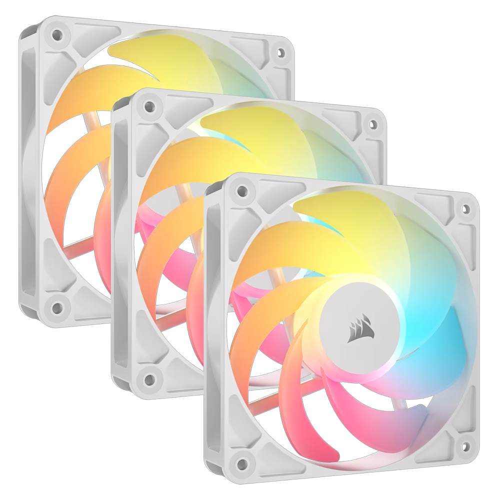 CORSAIR RS120-R ARGB 120mm PWM Reverse Beyaz Üçlü Kasa Fanı