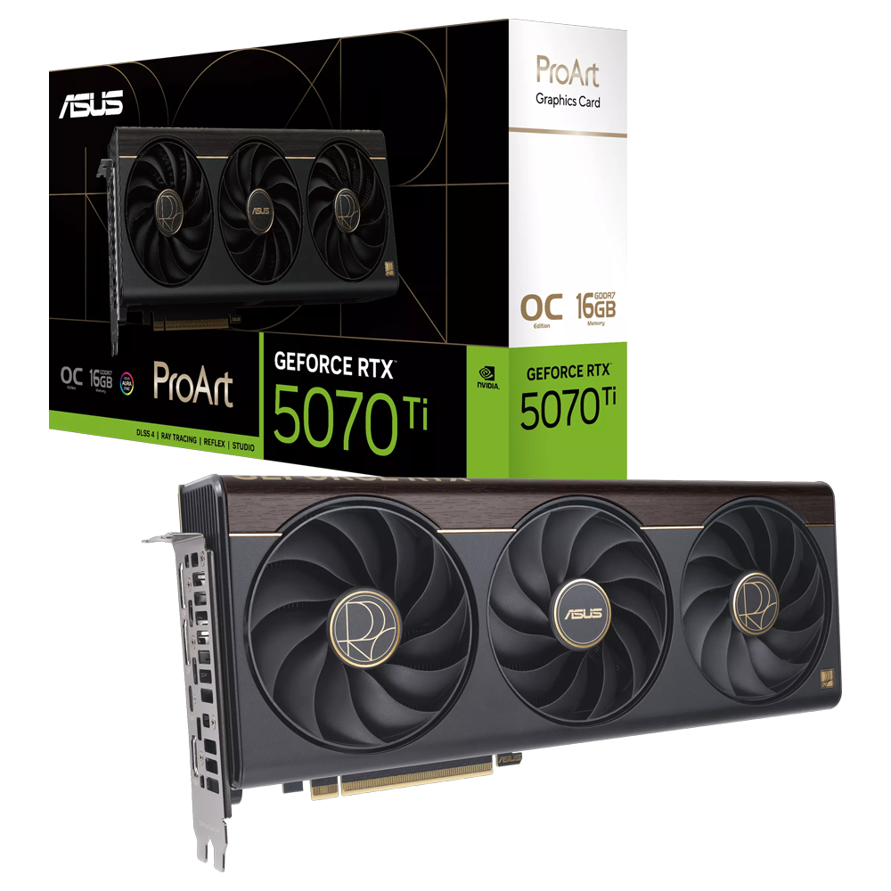 ASUS PROART GeForce RTX 5070TI 16GB GDDR7 OC Edition DLSS 4 256 Bit Ekran Kartı