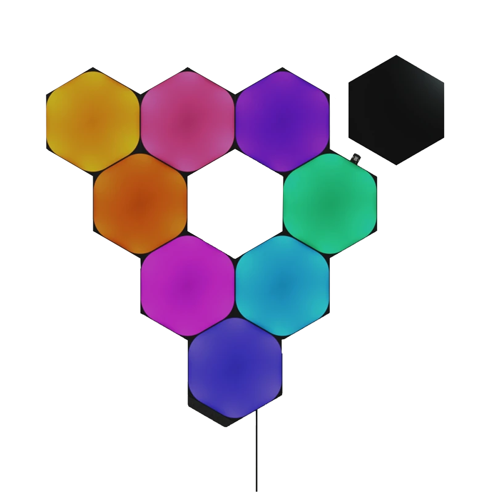 Nanoleaf RGBW Siyah Altıgen Duvar Aydınlatma