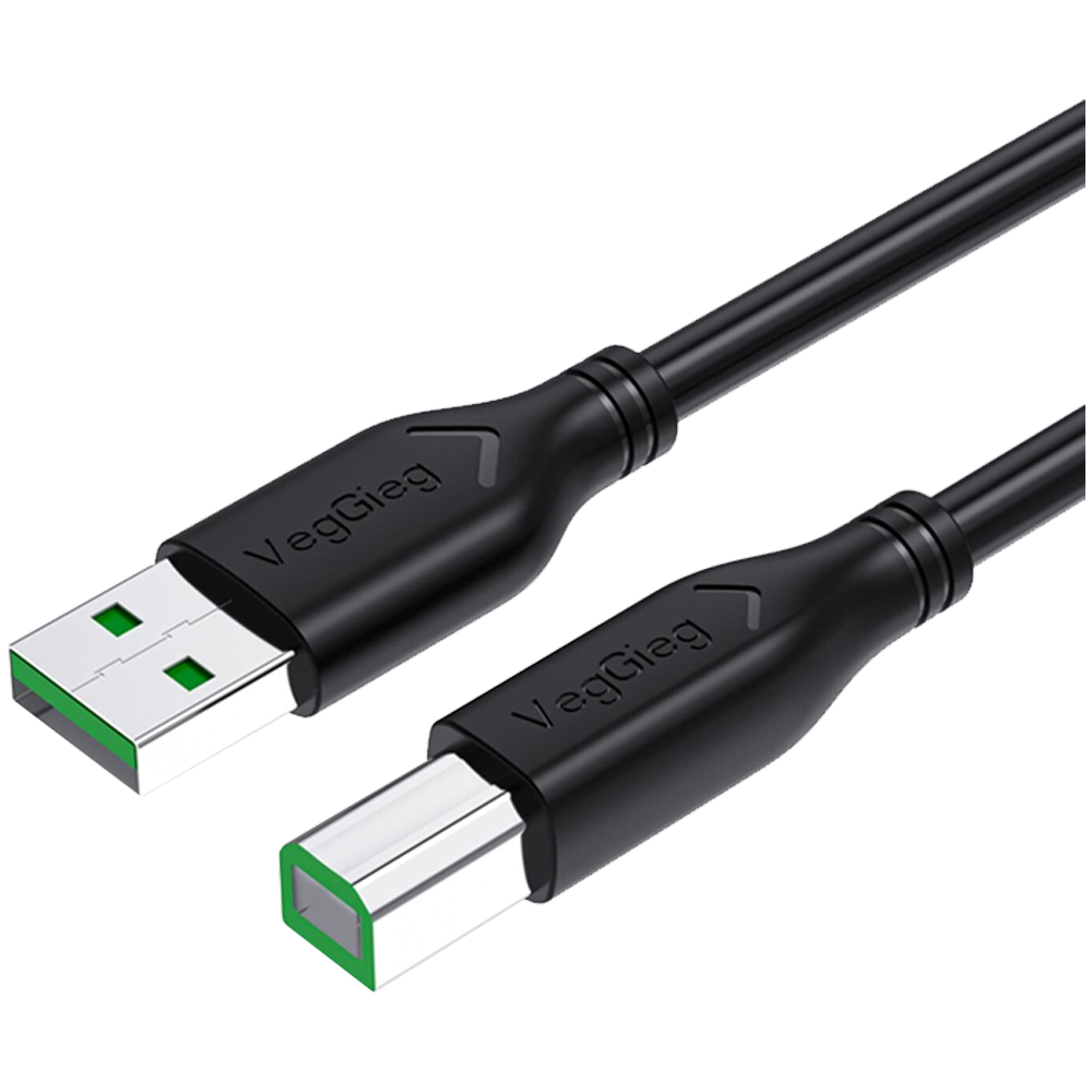 VegGieg USB B Printer Tarayıcı Yazıcı Data Kablosu 3 Metre