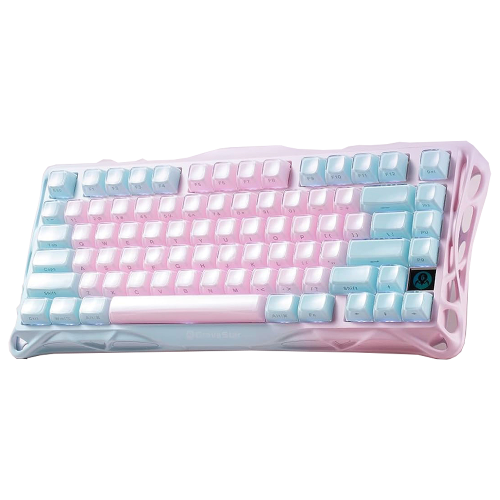 GravaStar Mercury K1 Lite RGB Linear Switch İngilizce Q Aurora Mist Kablosuz Gaming Klavye