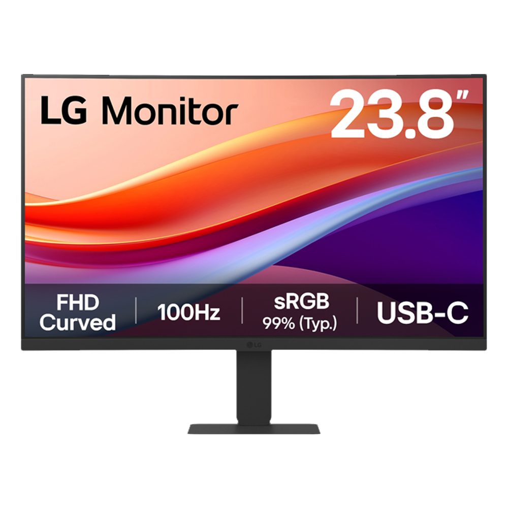 LG 24U421A-B 23.8'' 100Hz 5ms HDMI USB-C FHD VA Curved 1500R Gaming Monitör