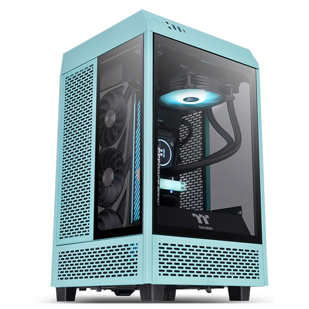 Thermaltake The Tower 100 Turquoise Tempered Glass USB 3.2 Mini ITX Kasa
