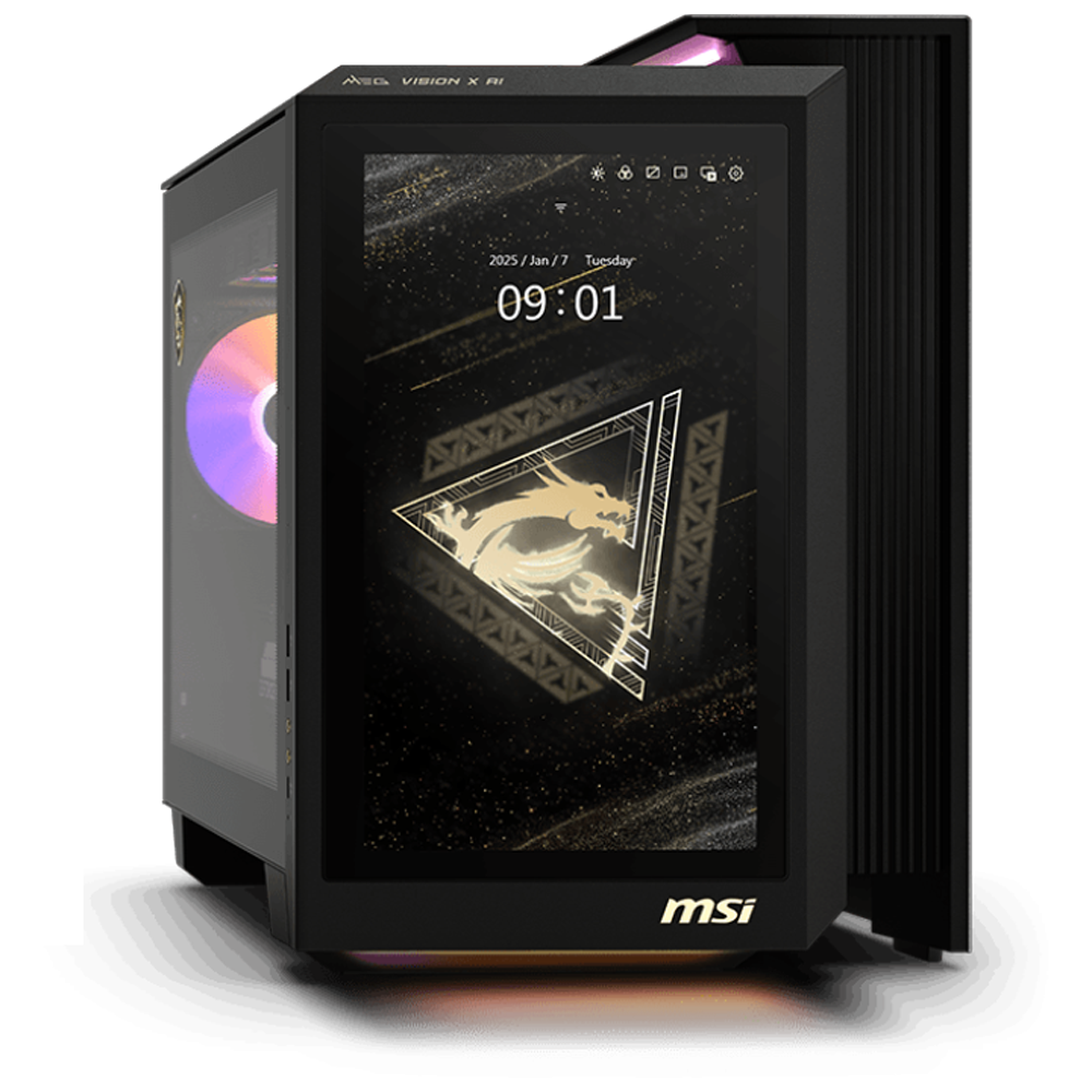 MSI MEG VISION X AI 2NVZ9-003EU ULTRA 9 285K 64GB DDR5 2TB SSD RTX5090 VENTUS 3X 32G W11 Siyah Gaming Pc
