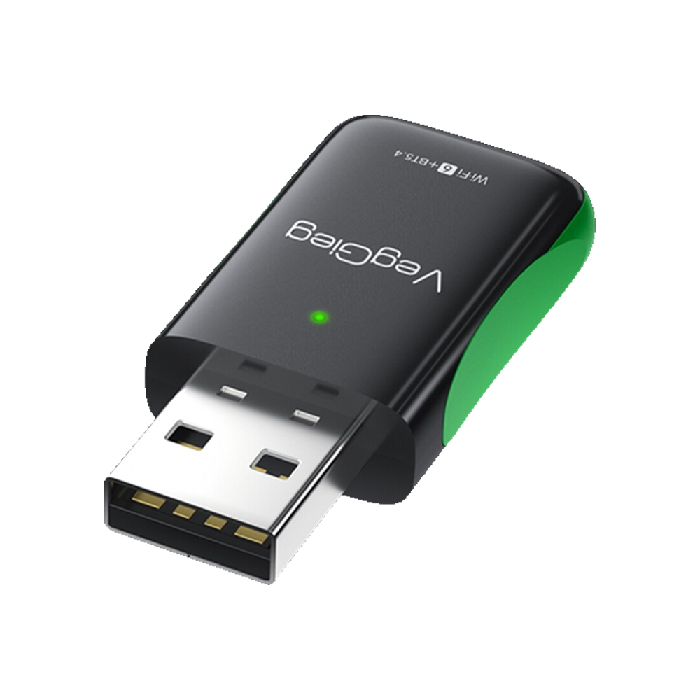 VegGieg 1100 Mbps WI-FI 6 Bluetooth Mini USB Wifi Adaptör