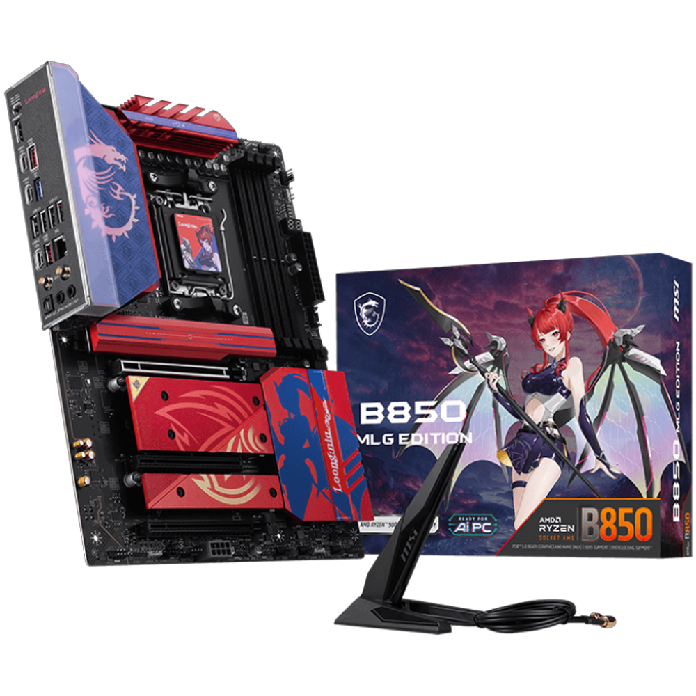 MSI B850 MLG EDITION 8400MHz(OC) DDR5 WIFI7 M.2 HDMI Soket AM5 ATX Anakart