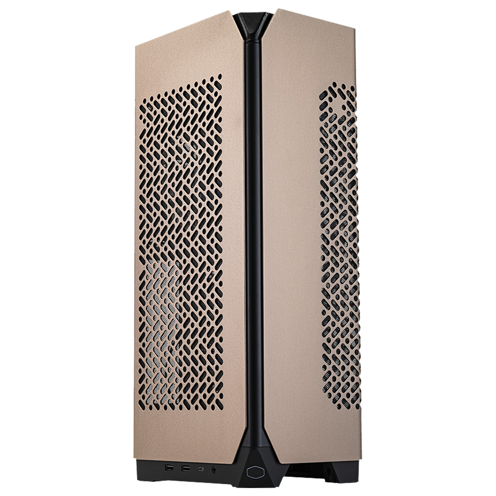 Cooler Master NCORE 100 MAX Bronze Edition 850W 80+ Gold Tempered Glass SickleFlow 120 mm Sıvı Soğutucu USB 3.2 Mini-ITX Kasa