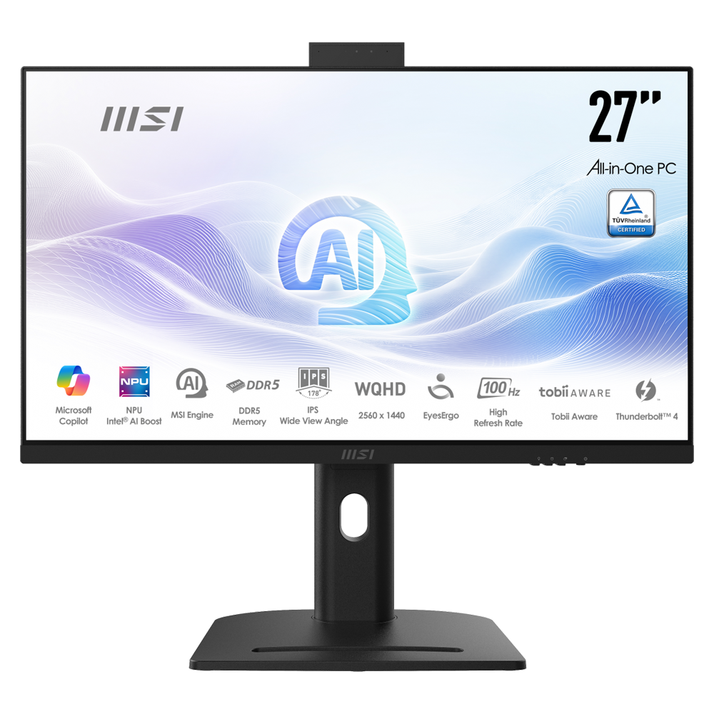 MSI MODERN AM273QP AI 1UM-430XEU Ultra 5 125H 16GB DDR5 512GB SSD FreeDos 27 " WQHD Siyah AIO Masaüstü PC