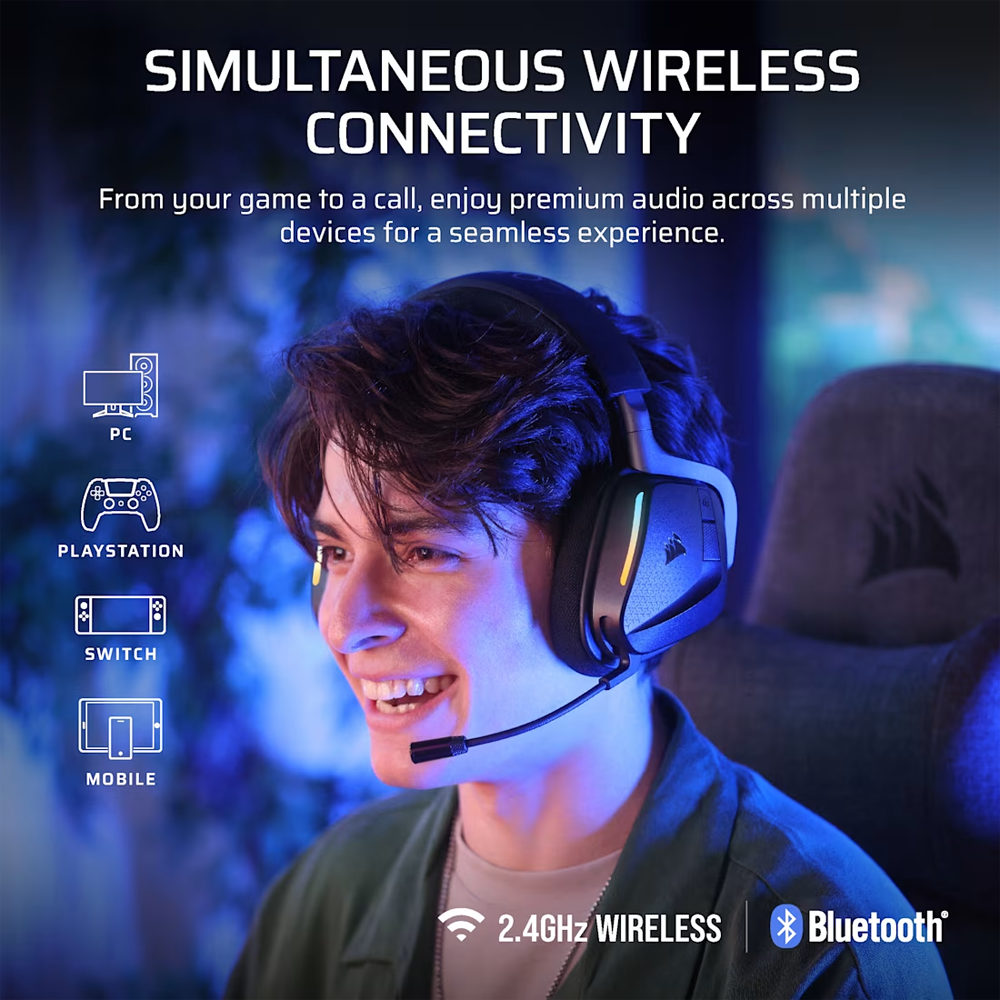 CORSAIR VOID V2 MAX WIRELESS RGB Siyah Kablosuz Gaming Kulaklık