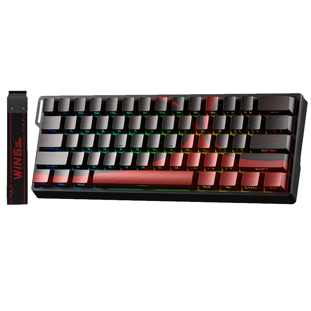 Aula Win60 HE Max Win Chun Switch Hot Swap TKL RGB Kırmızı Kablolu Gaming Klavye