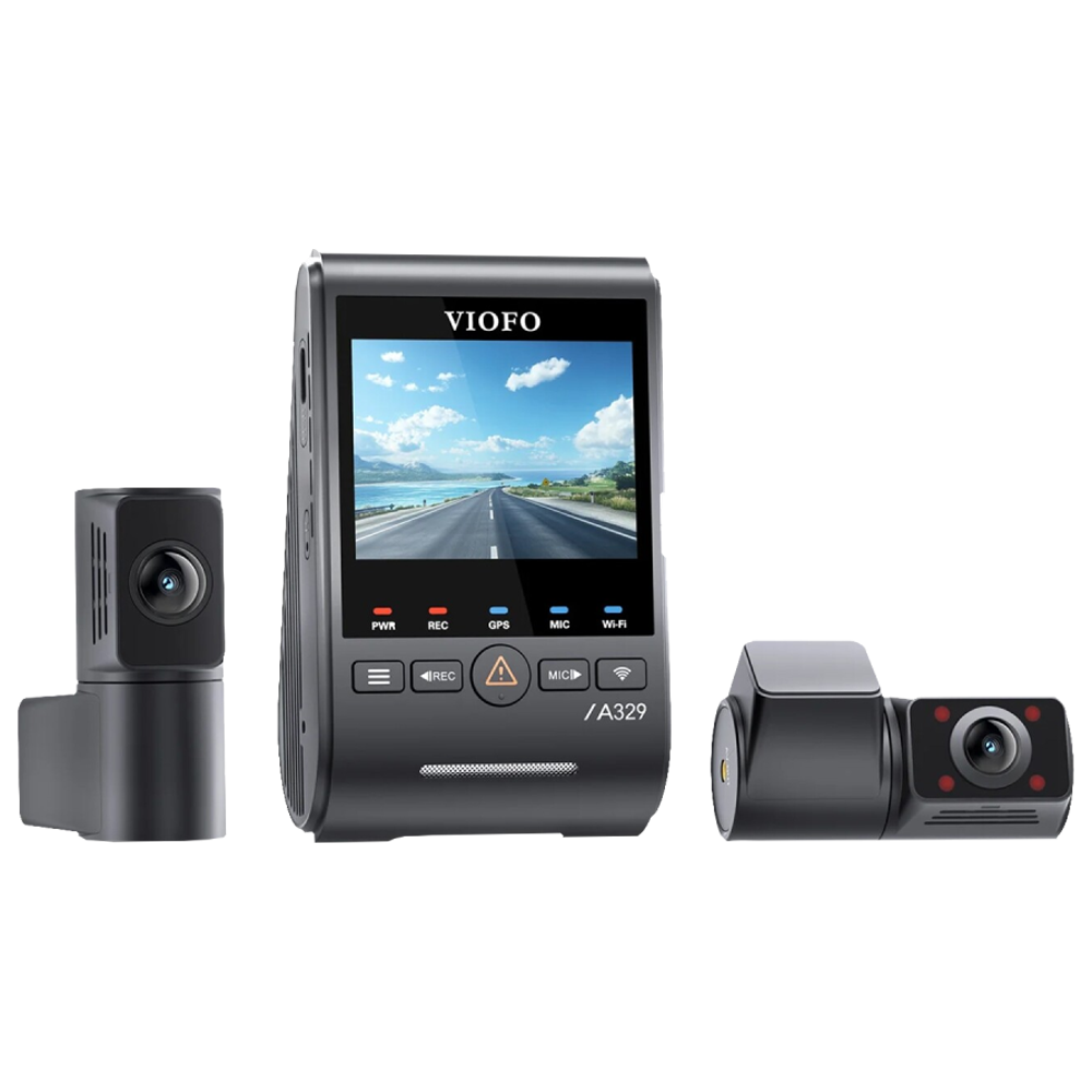 VIOFO A329S 4K 2K  3 Kameralı HDR Sony Starvis 2 Sensörlü SSD Destekli Wİ-Fi GPS'li Araç Kamerası