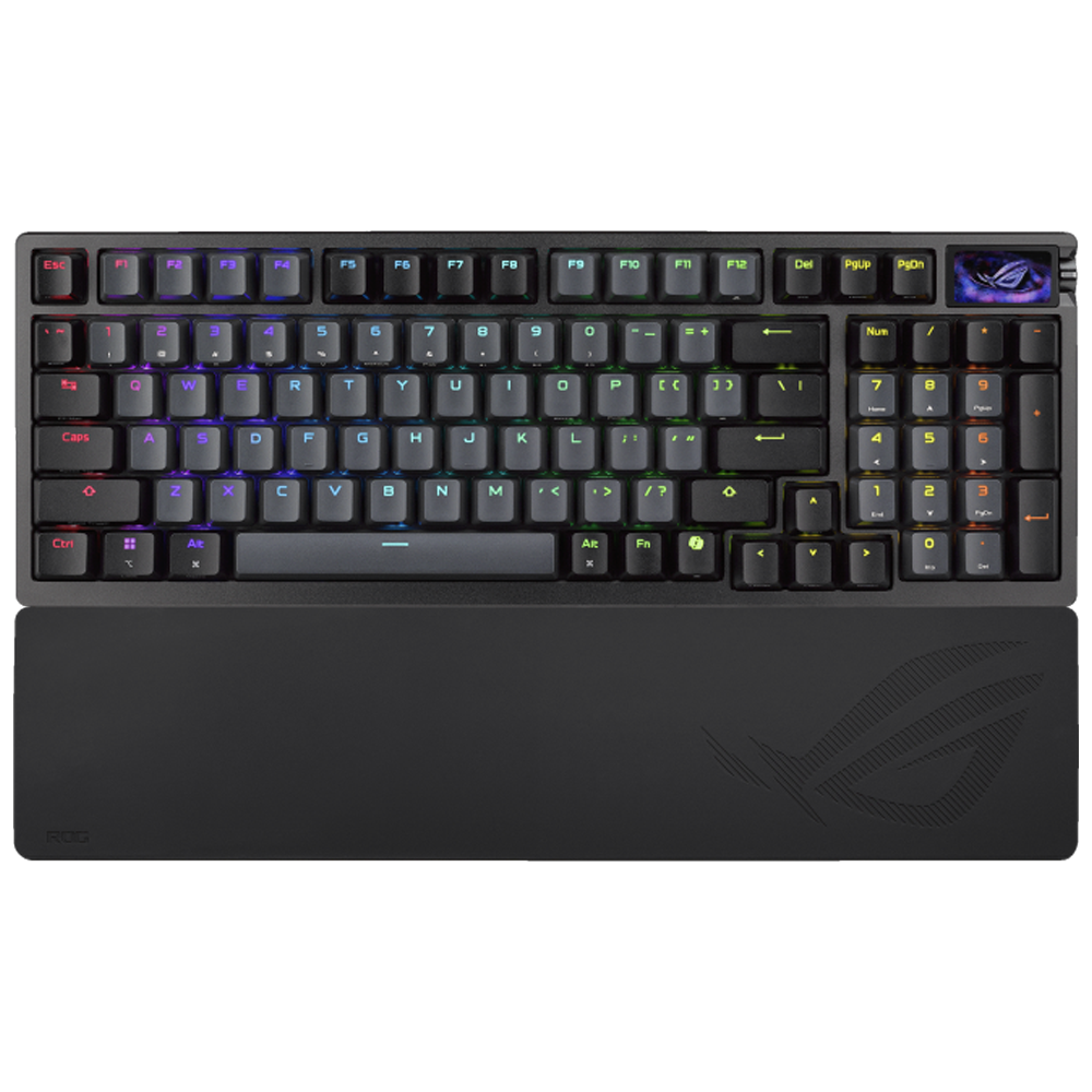 ASUS ROG AZOTH 96 HE ROG HFX V2 Manyetik Switch Kablosuz Türkçe RGB Siyah Mekanik Gaming Klavye