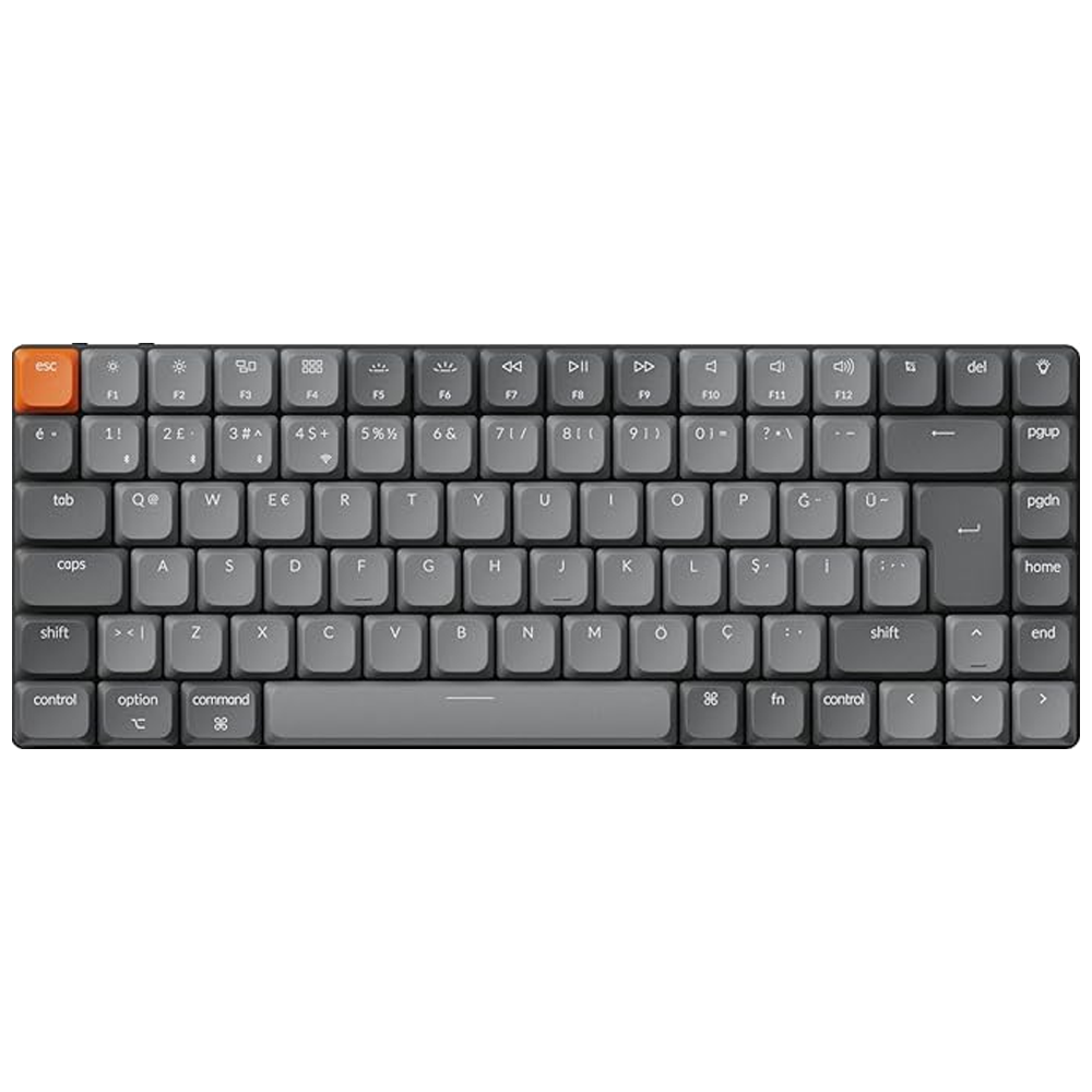 Keychron K3 Max  QMK/VIA Low Profile Gateron Red Switch Türkçe Kablosuz Gaming Klavye