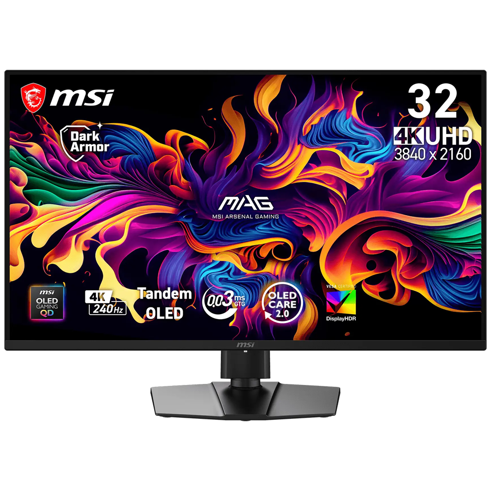 MSI MAG 321UP QD-OLED X24  32" 240Hz 0.03ms HDMI DP G-Sync FreeSync Premium Pro HDR500 Pivot UHD QD-OLED Gaming Monitör