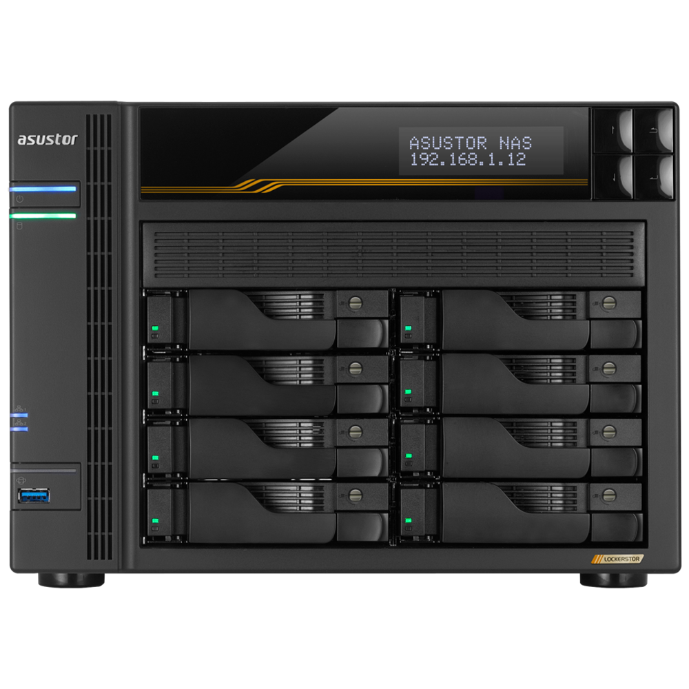 ASUSTOR LOCKERSTOR 8 Gen3 8 Yuvalı Desteği NAS Depolama Genişletici