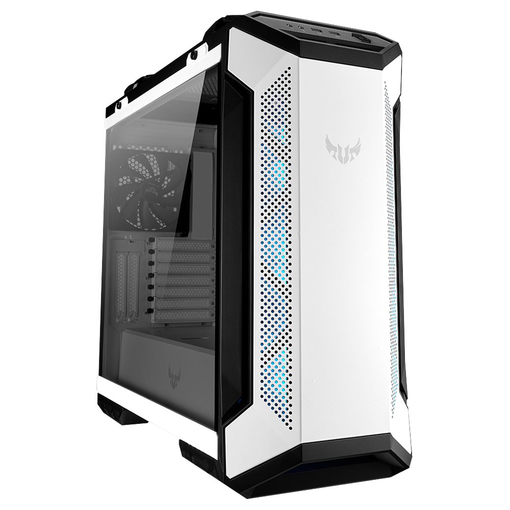 ASUS TUF GAMING GT501 White Edition RGB Tempered Glass USB 3.1 MidTower Kasa