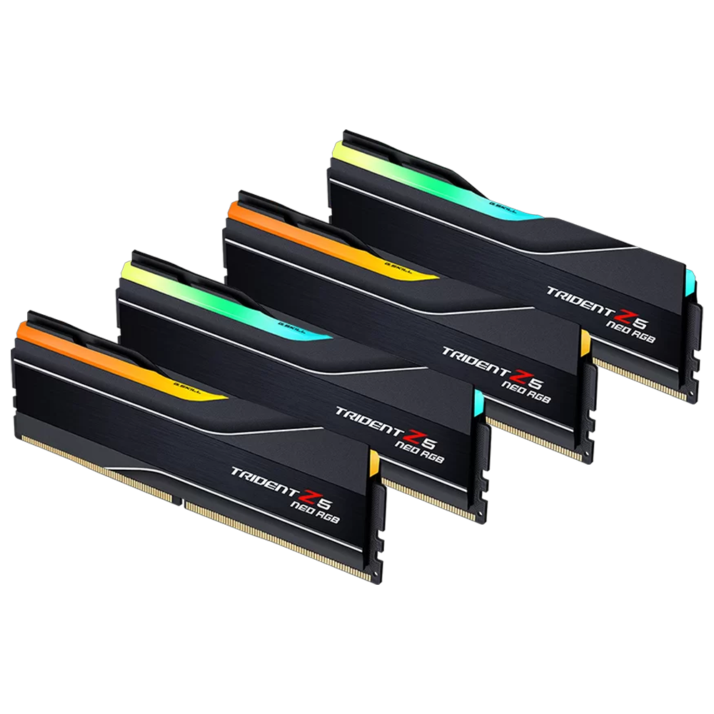 GSKILL 256GB (4x64GB) Trident Z5 Neo RGB DDR5 6000Mhz CL36 INTEL XMP/ AMD EXPO Quad Kit Ram