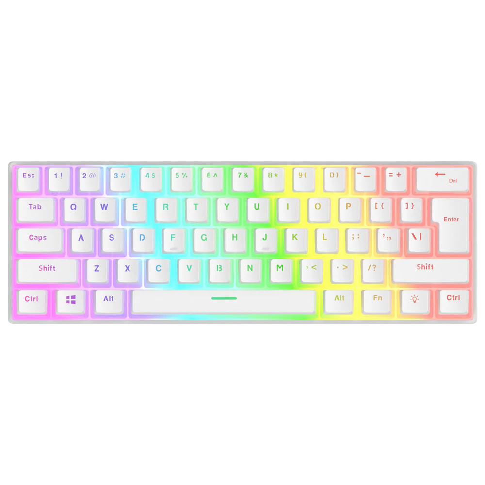 Rampage RADIANT K11 Red Switch RGB Beyaz İngilizce Kablolu Gaming Klavye