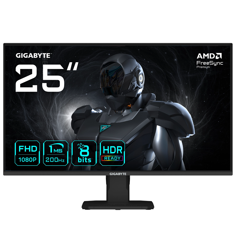 GIGABYTE GS25F2 24.5" 200Hz 1ms HDMI DP HDR10 AdaptiveSync FHD SS IPS Gaming Monitör