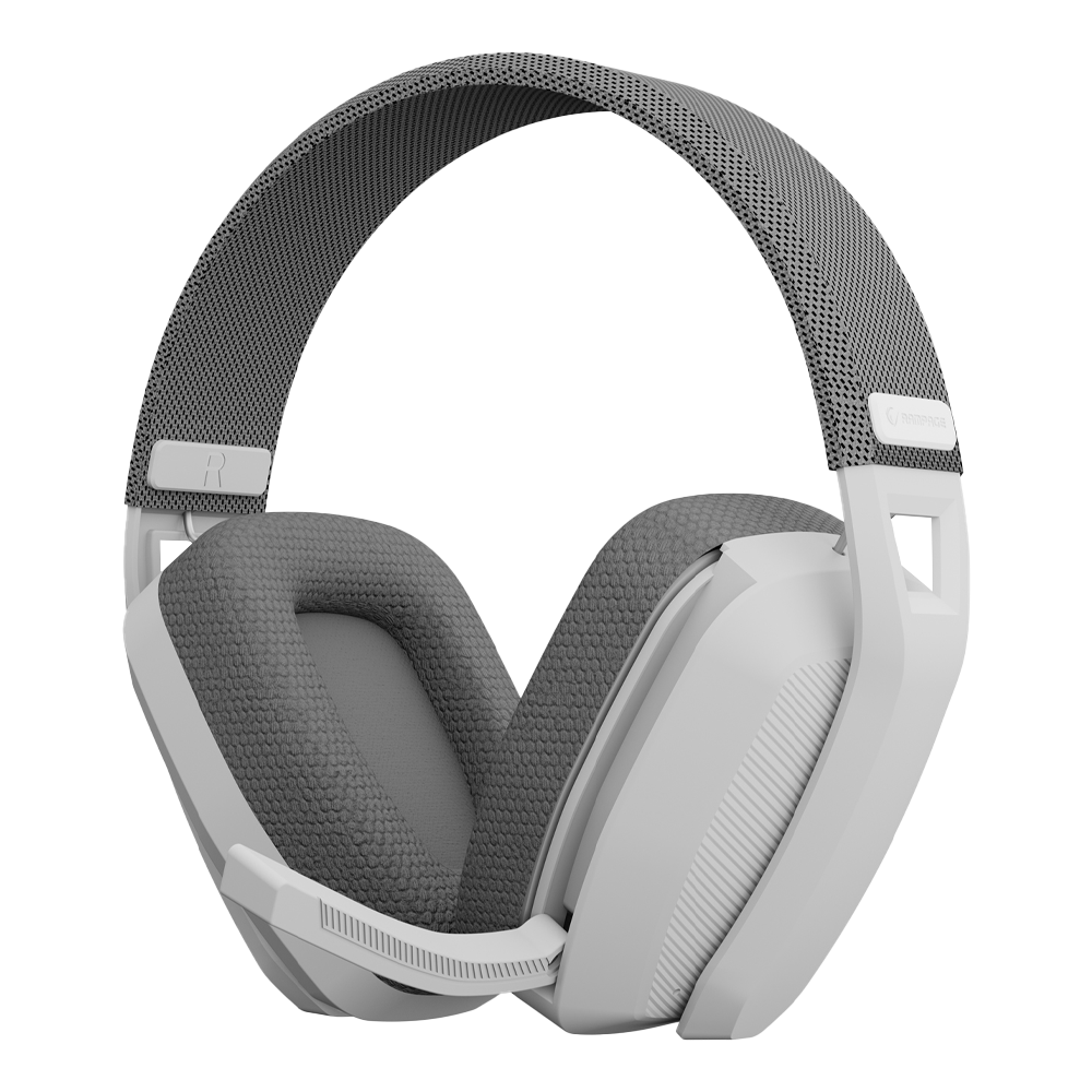 Rampage BLITZ Beyaz/Gri Wireless 2.4G+ Bluetooth Mikrofonlu Gaming Kulaklık