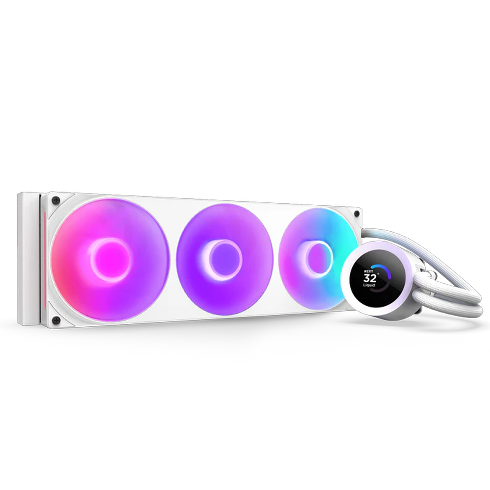 NZXT Kraken Plus 360 RGB 360mm Beyaz İşlemci Sıvı Soğutucu