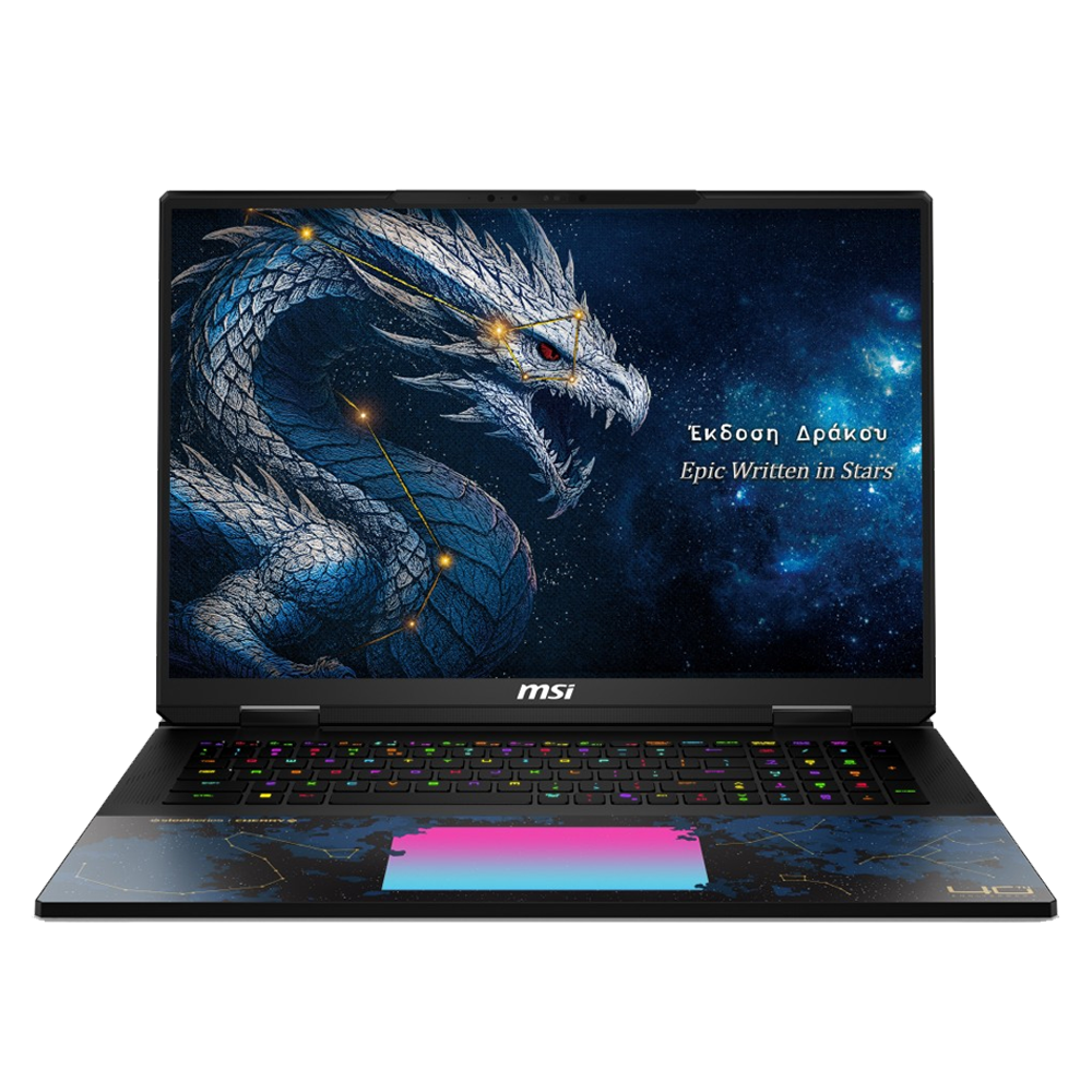 MSI TITAN 18 HX DRAGON EDITION DRACO EPIC A2WJ-1223TR Ultra 9 290HX Plus 96GB DDR5 RTX5090 GDDR7 24GB 4TB SSD 18" UHD+ 240Hz W11H Notebook