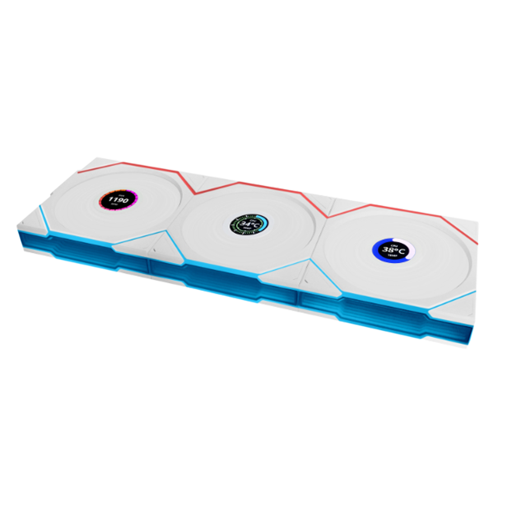 LIAN LI UNI FAN TL Reverse Wireless ARGB Beyaz 120mm Üçlü Kasa Fanı