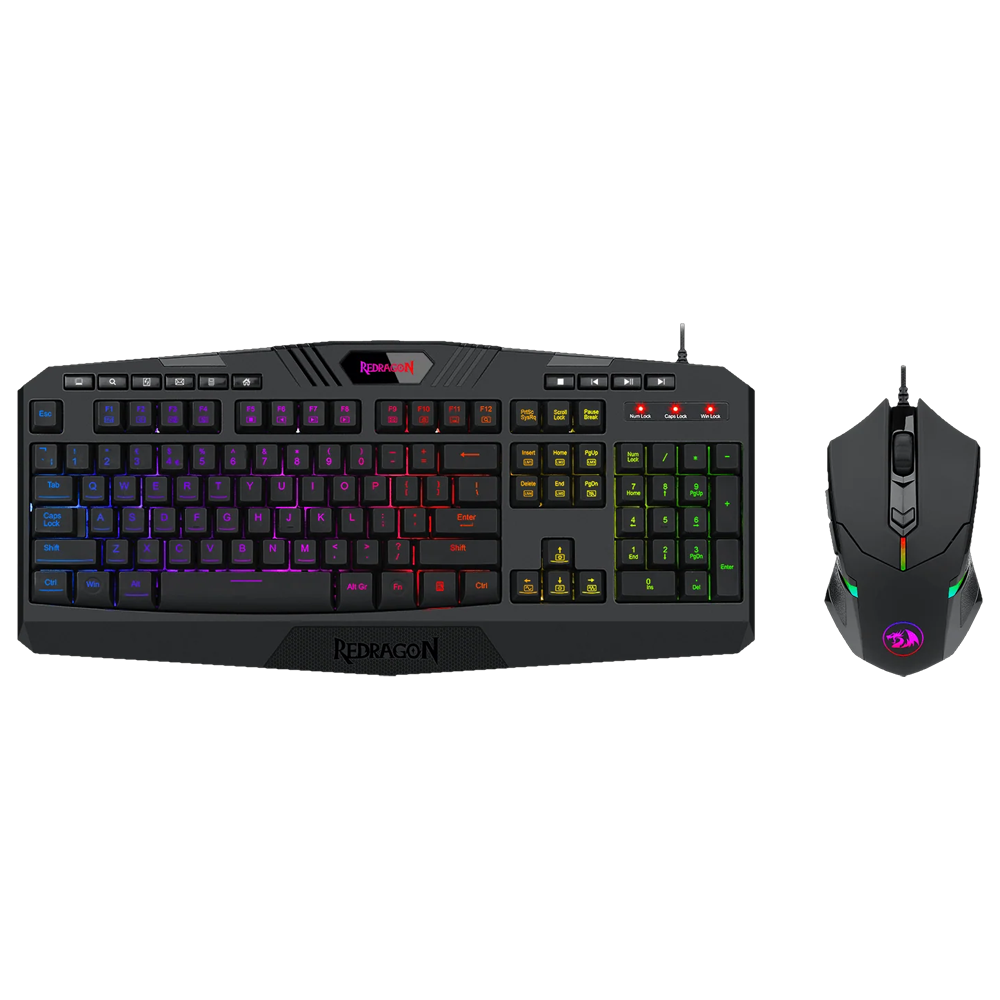 Redragon S101-5 RGB Kablolu Klavye Mouse Set