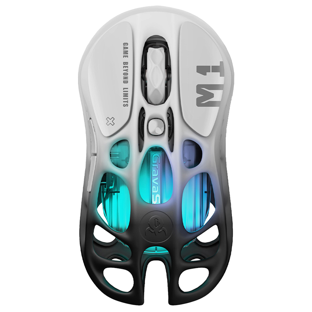 GravaStar Mercury M1 Pro RGB 26000 DPI 1000Hz Gradient Black Kablosuz Gaming Mouse