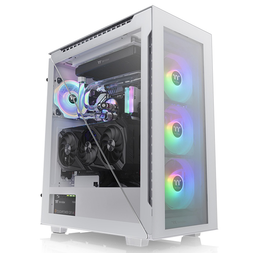 Thermaltake Divider 500 TG Snow ARGB Tempered Glass USB 3.2  ATX Mid Tower Kasa görsel 1
