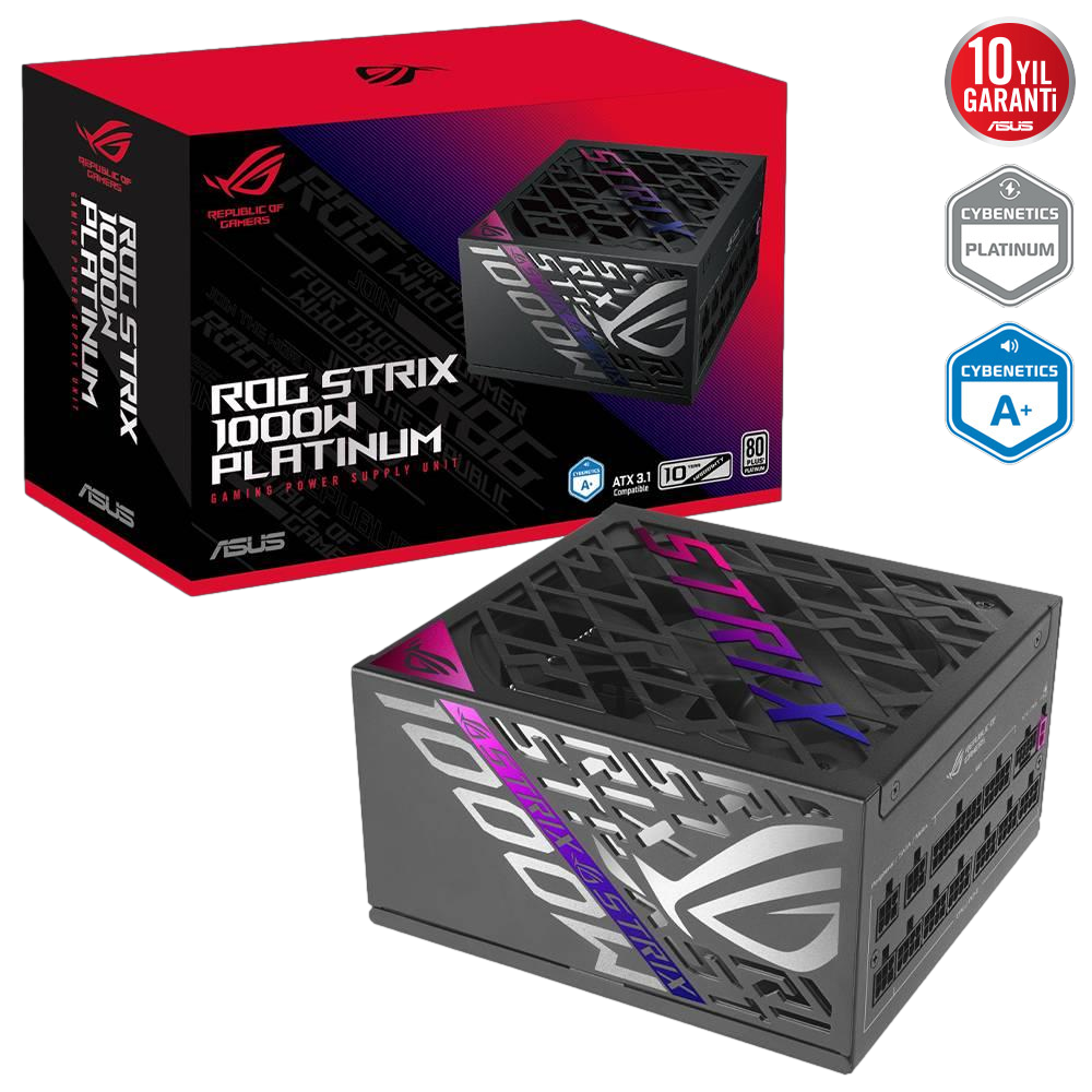 ASUS ROG STRIX 1000W 80+ Platinum ATX 3.1 Gen 5.1 Full Modüler PSU