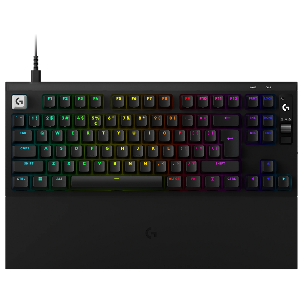  Logitech PRO X2 RAPID TKL Hall Effect OLED Ekranlı Manyetik Siyah Kablolu Gaming Klavye