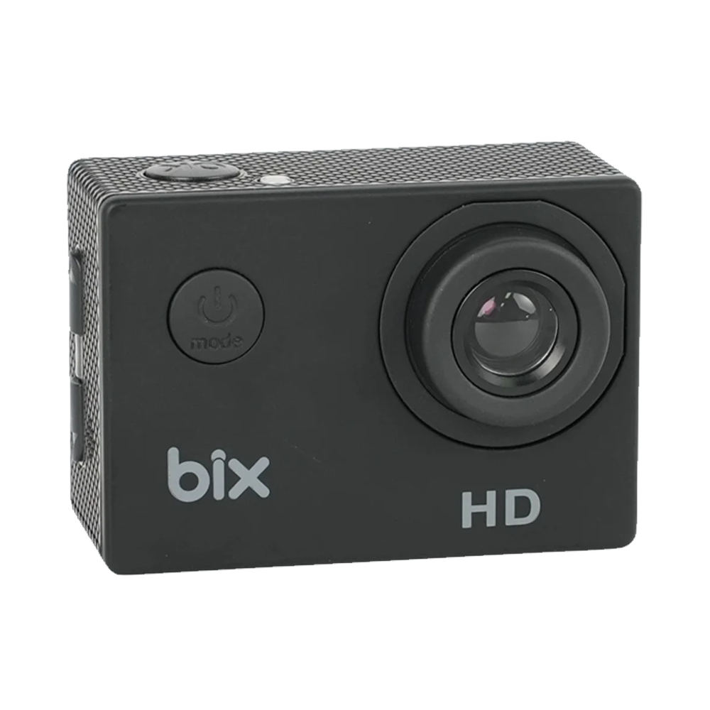 BIX Edge 1 720P 30FPS 5MP Su Geçirmez Kılıflı Siyah Kask Aksiyon Kamera ve Aksesuar Seti