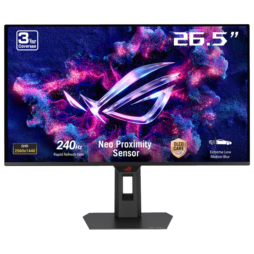 ASUS ROG Strix XG27AQDMES 26.5" 240Hz 0.03ms HDMI DP Adaptive Sync HDR10 Pivot QHD QD-OLED Gaming Monitör