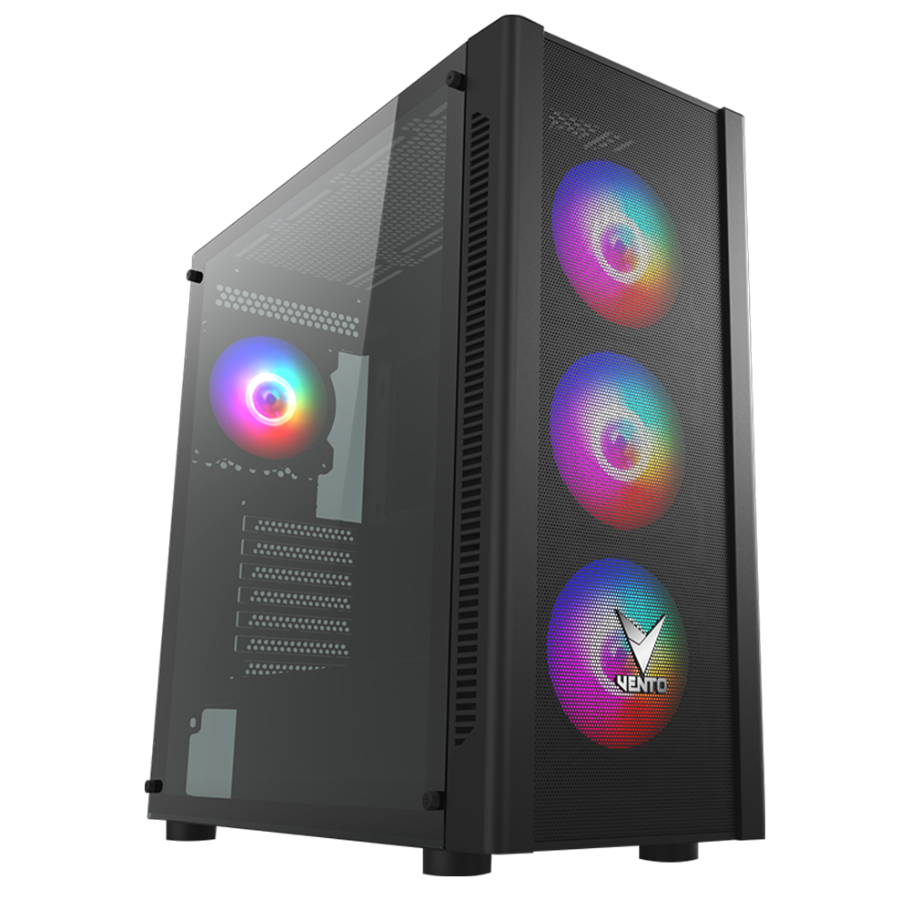 VENTO VG20AL Tempered Glass USB 3.0 Mesh RGB ATX Mid Tower Kasa + FSP 750W 80Plus PSU