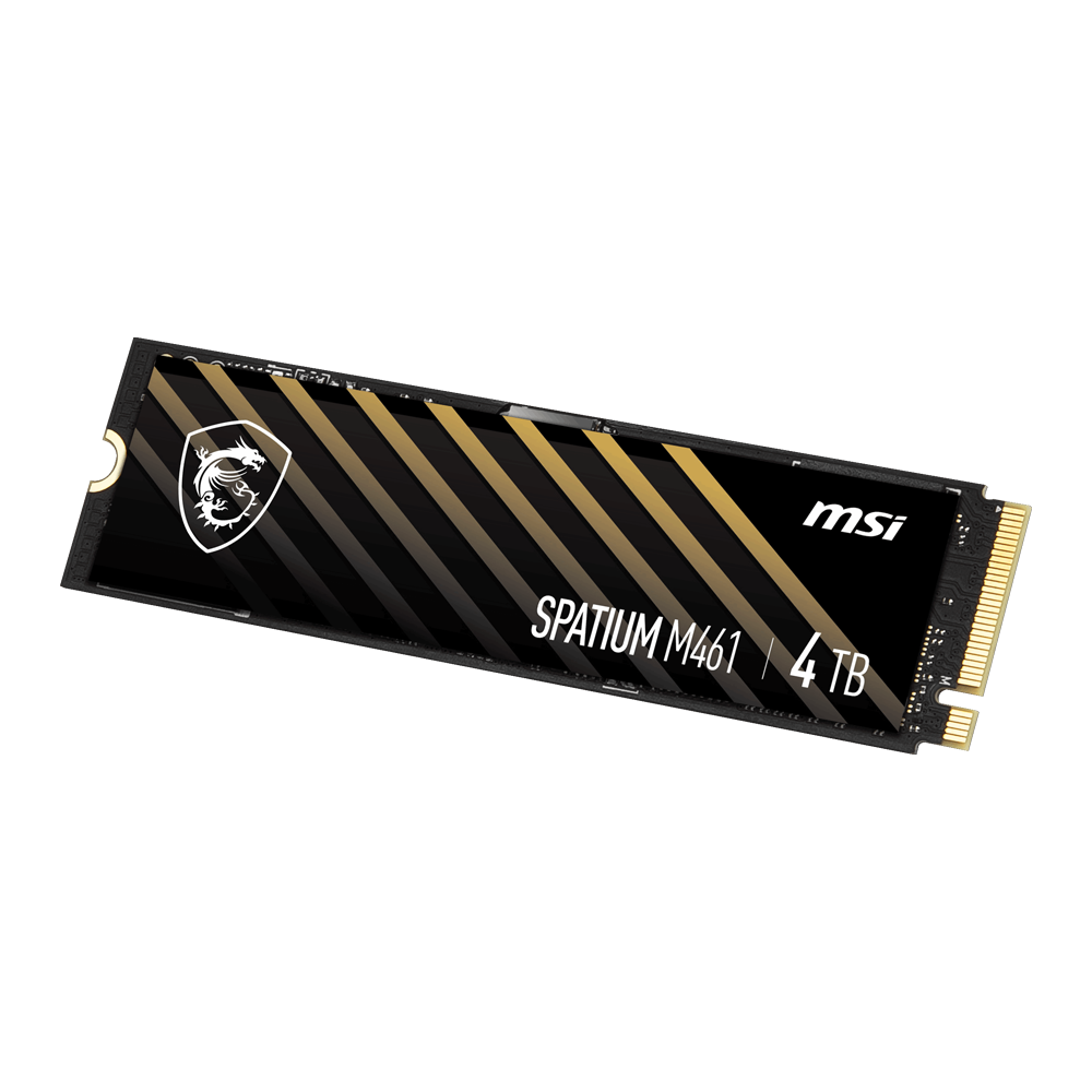 MSI 4TB SPATIUM M461 Gen4 M.2 2280 SSD 5000MB Okuma / 4200MB Yazma