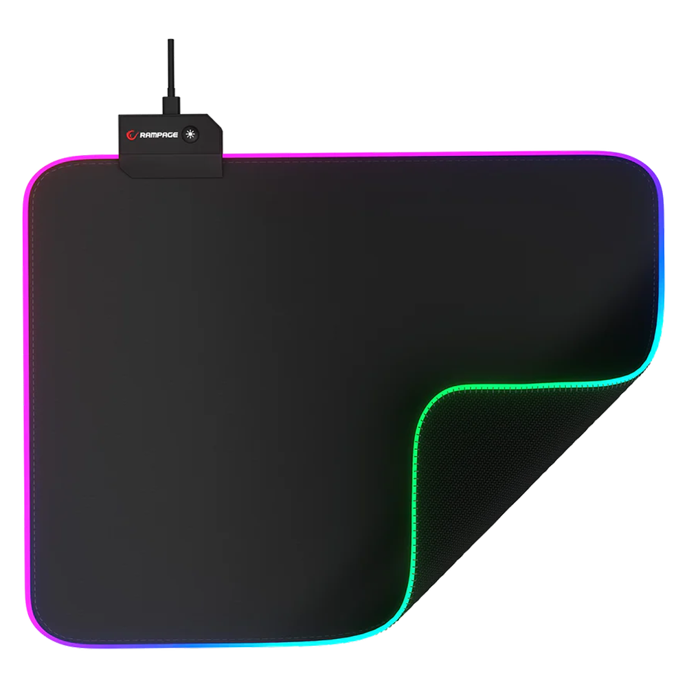 Rampage PULSAR MP-21 Siyah M RGB Gaming Mouse Pad