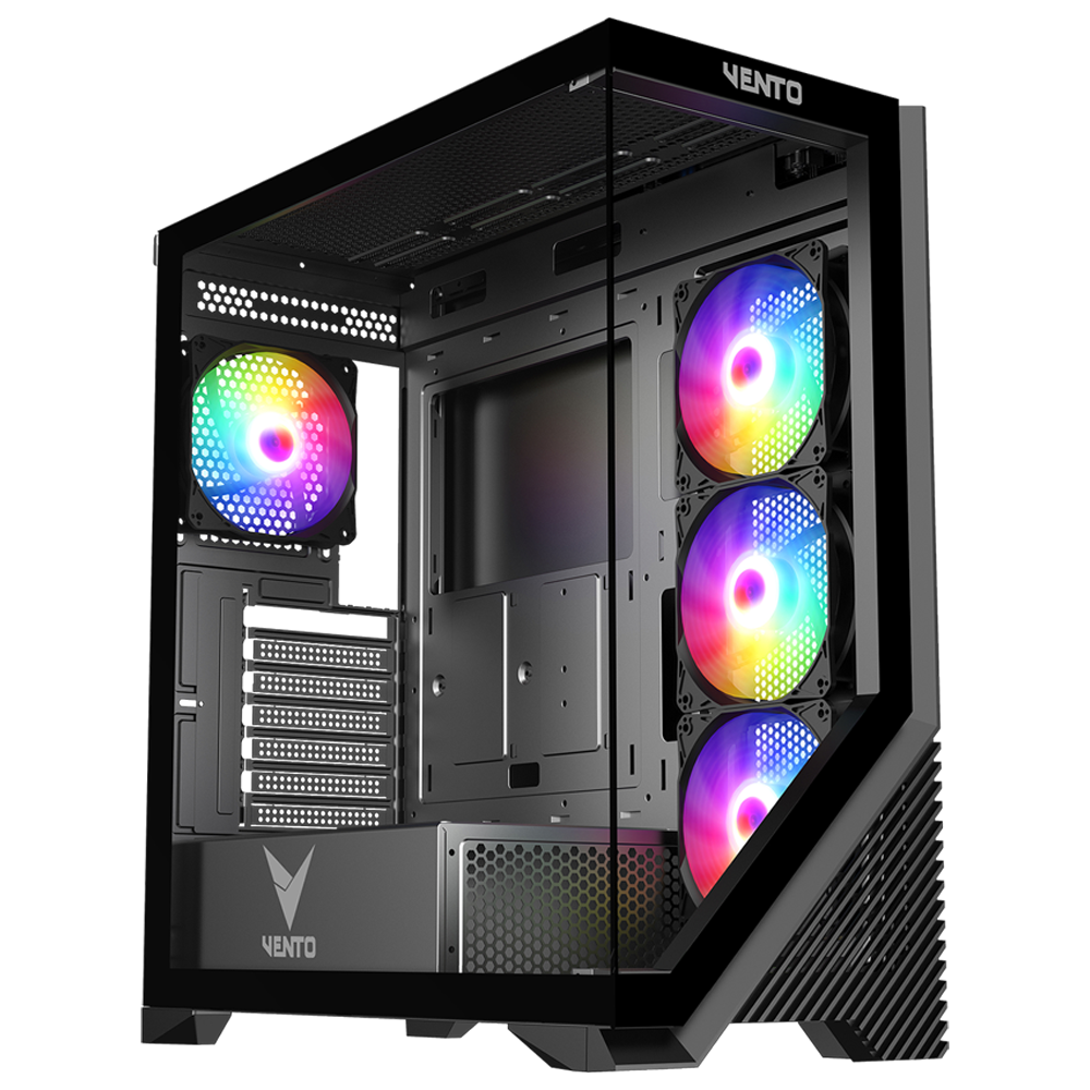 VENTO VG4202FL 750W Tempered Glass USB 3.0 RGB E-ATX Kasa