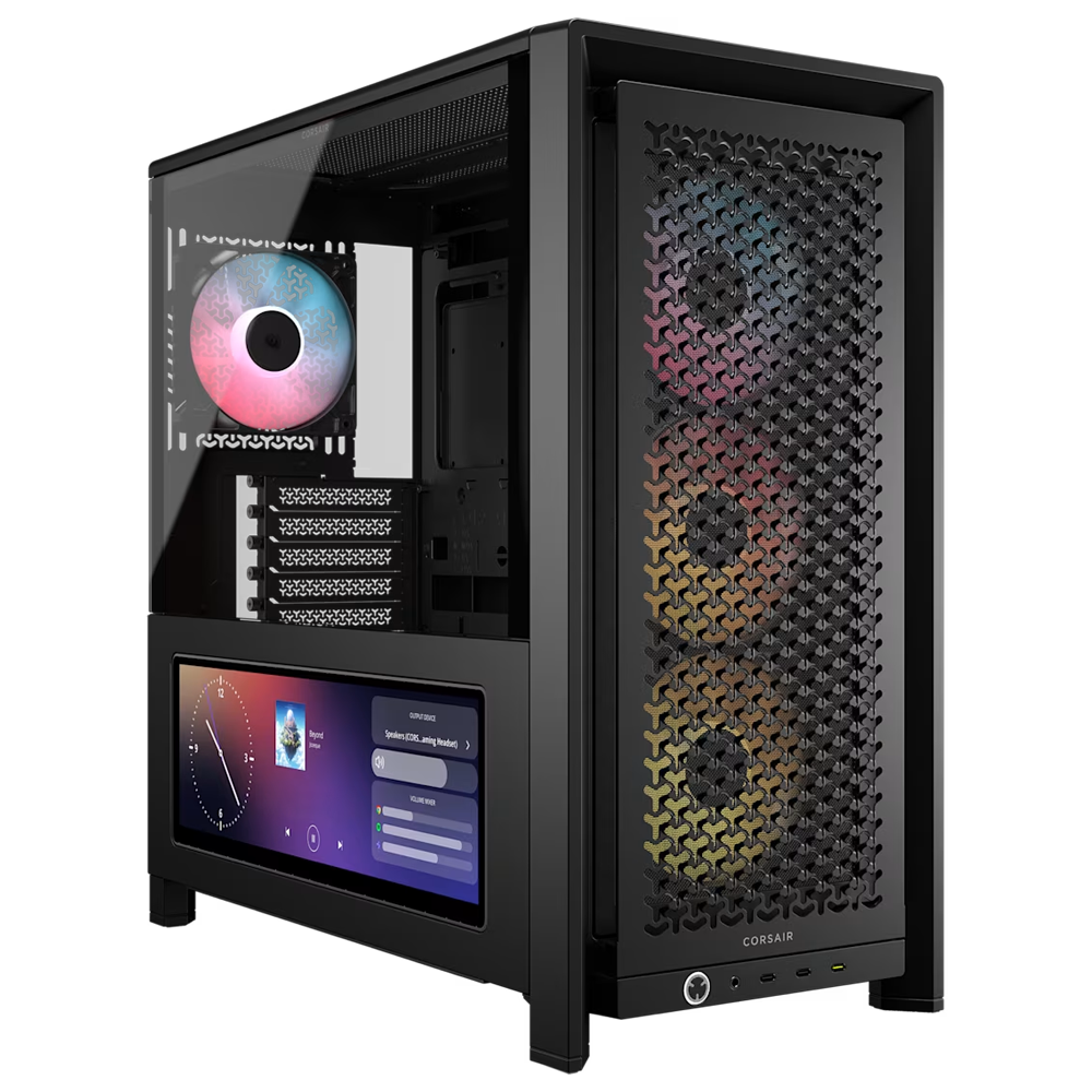 CORSAIR FRAME 4000D LCD RS ARGB Tempered Glass USB 3.2 Siyah E-ATX Mid Tower Kasa