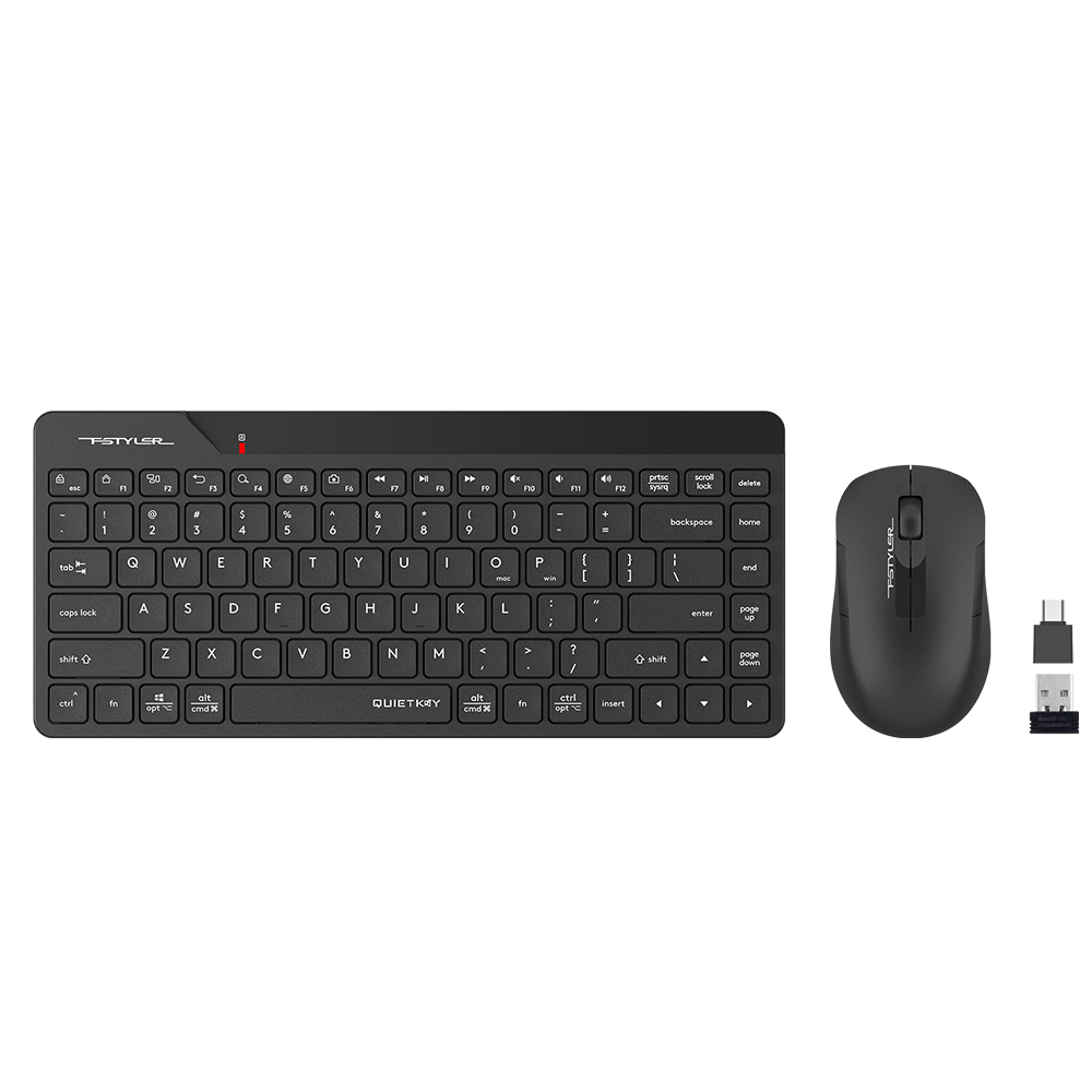A4 Tech FG2200 AIR2 Gri Kablosuz Klavye Mouse Set