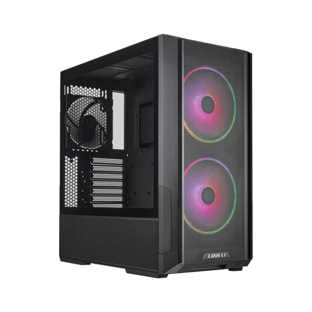 LIAN LI LANCOOL 216 Mesh Tempered Glass ARGB Type-C Siyah E-ATX Mid Tower Kasa görsel 1