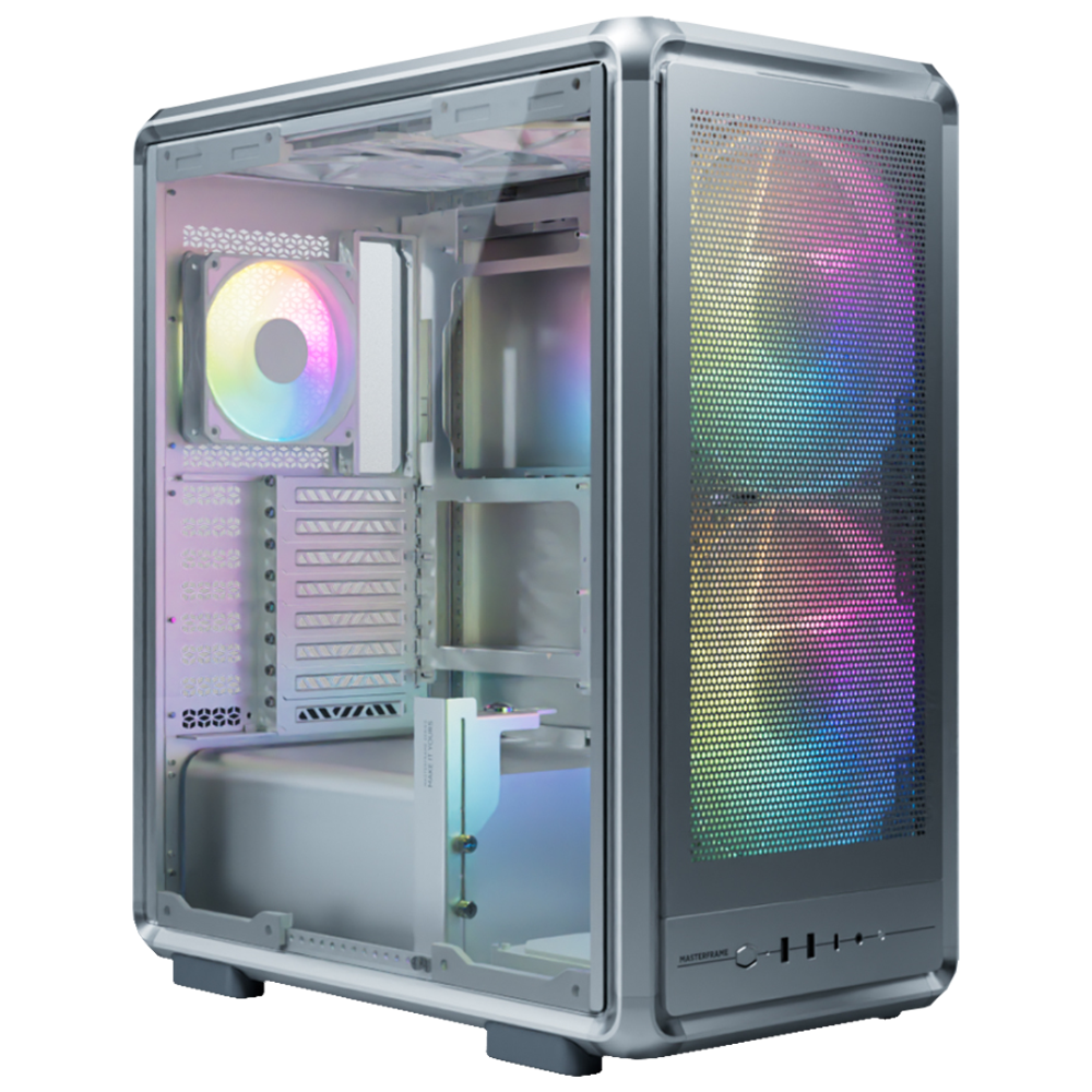 Cooler Master Masterframe 500 Mesh ARGB 200mm Tempered Glass USB 3.2 Silver E-ATX Mid Tower Kasa