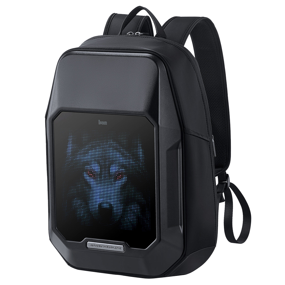 Divoom Pixoo Cyberbag Piksel Led Ekranlı Siyah Sırt Çantası