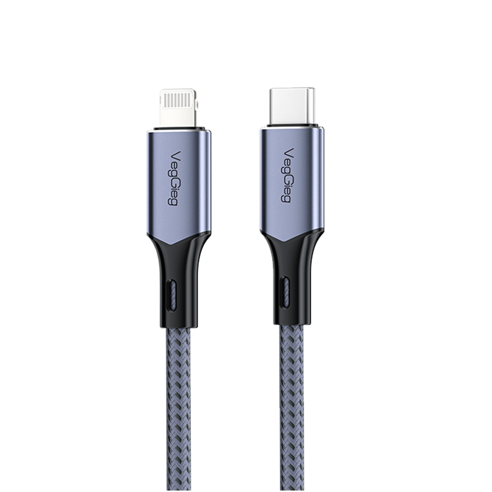VegGieg 27W 3A Type-C Lightning İphone İpad Hızlı Sarj ve Data Kablosu 2 Metre