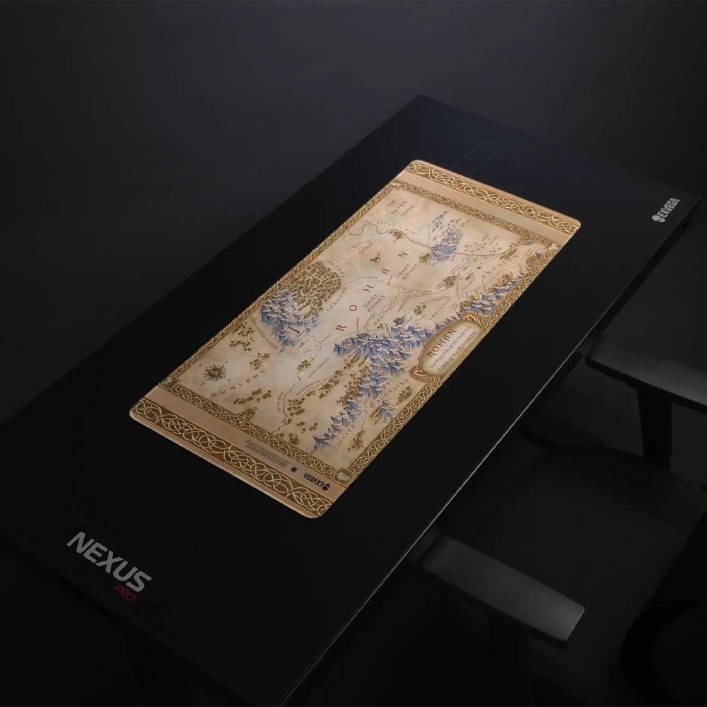 EXVEGA Lord Of The Rings War Of The Rohirrim Map XXL Mousepad 90×40